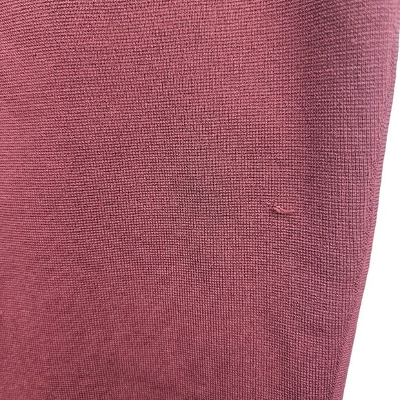 Ten by BABATON Paramount Pant Red High Rise Slit Flare Leg Ponte Knit Pull On M - Picture 4 of 9